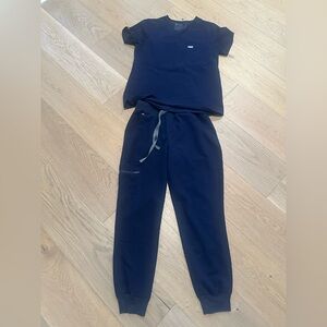 Figs Navy blue scrub set